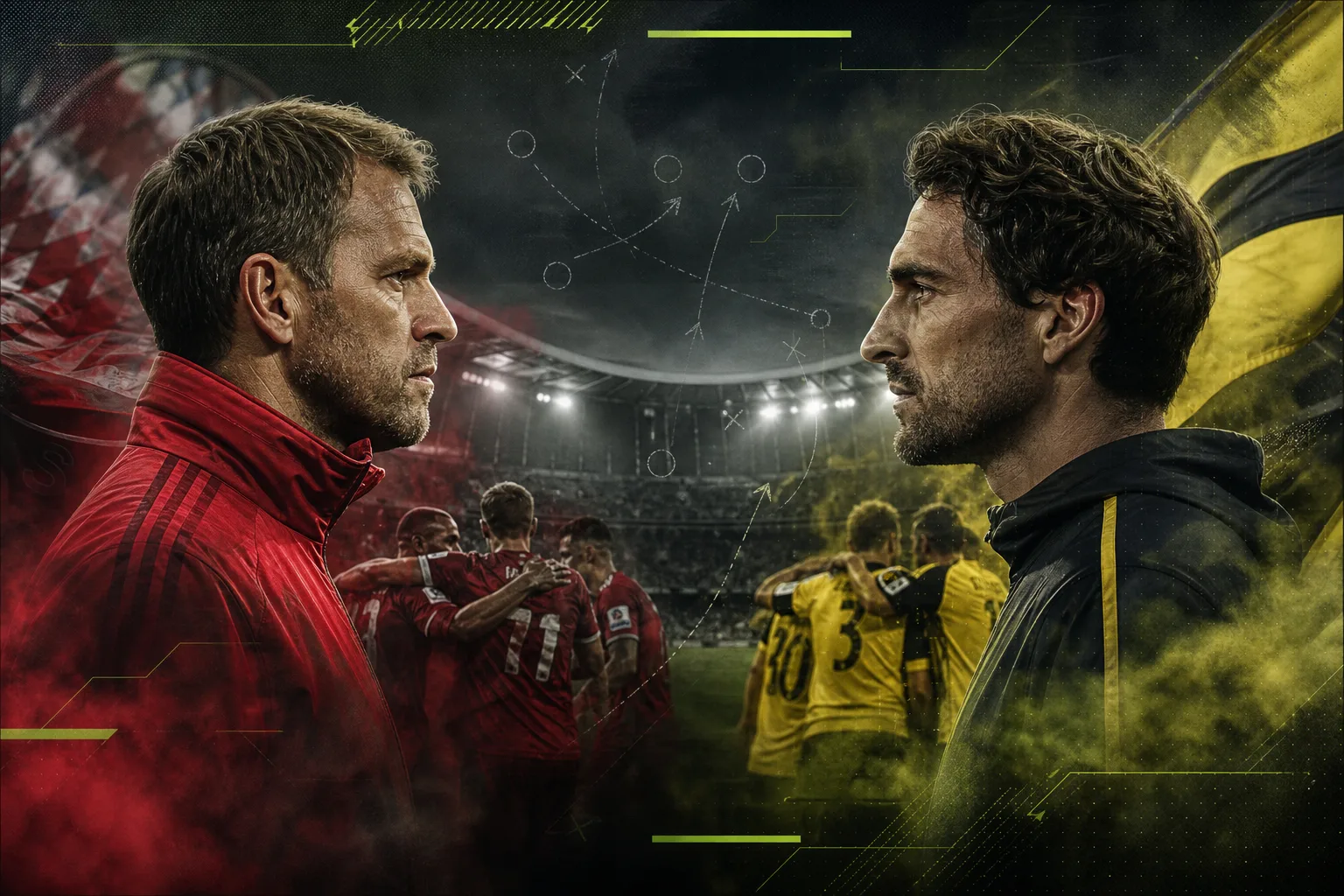 Titelbild: Der Klassiker: Bayern Munich gegen Borussia Dortmund im Fokus des 8. Spieltags