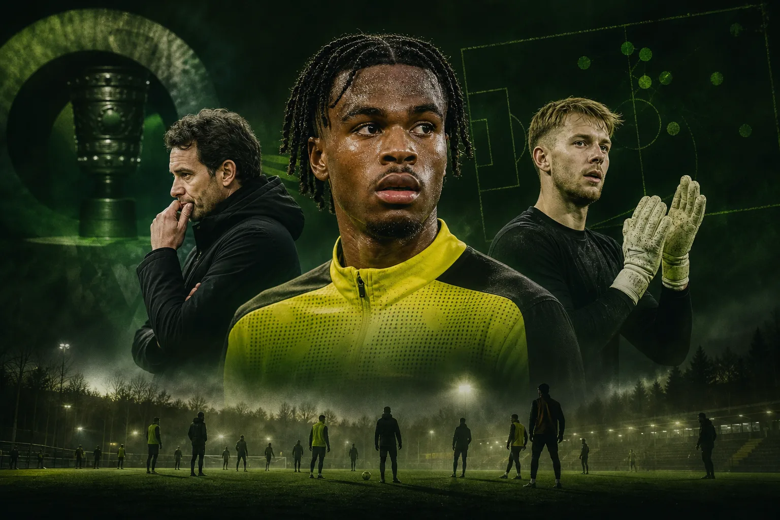 Titelbild: BVB-Personallage vor DFB‑Pokal gegen Werder: Entwarnung bei Chukwuemeka