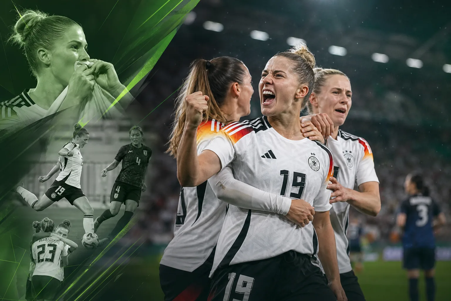 Titelbild: DFB‑Frauen schlagen Japan 2:1 in Bremen – Bühl trifft zum Sieg