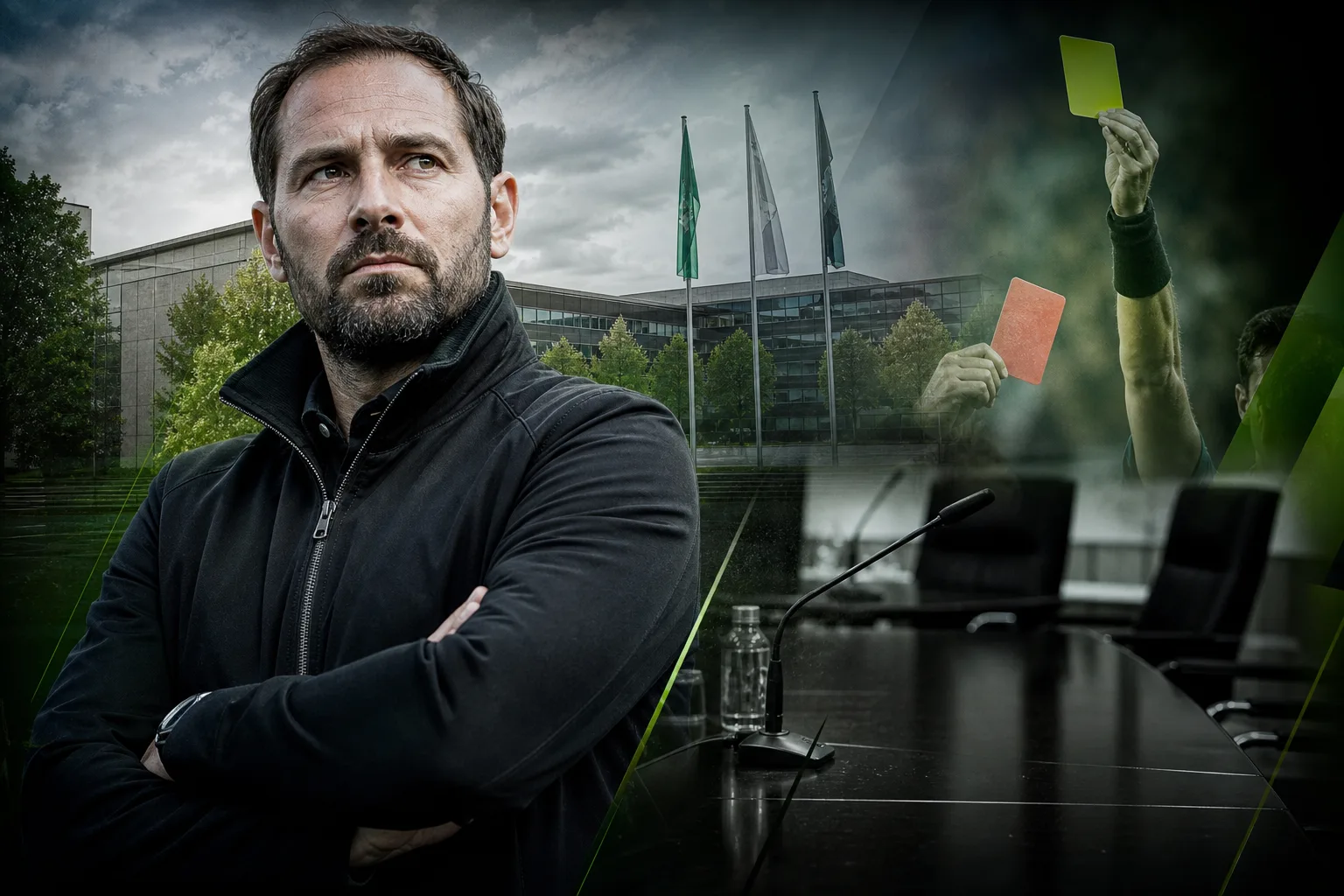 Titelbild: DFB terminiert mündliche Verhandlung im Einspruchsverfahren gegen Elversberg‑Trainer Vincent Wagner