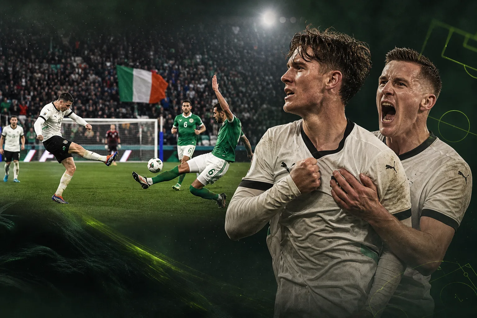 Titelbild: Irland 2:2 Österreich – Prass und Gregoritsch retten Punkt in Dublin