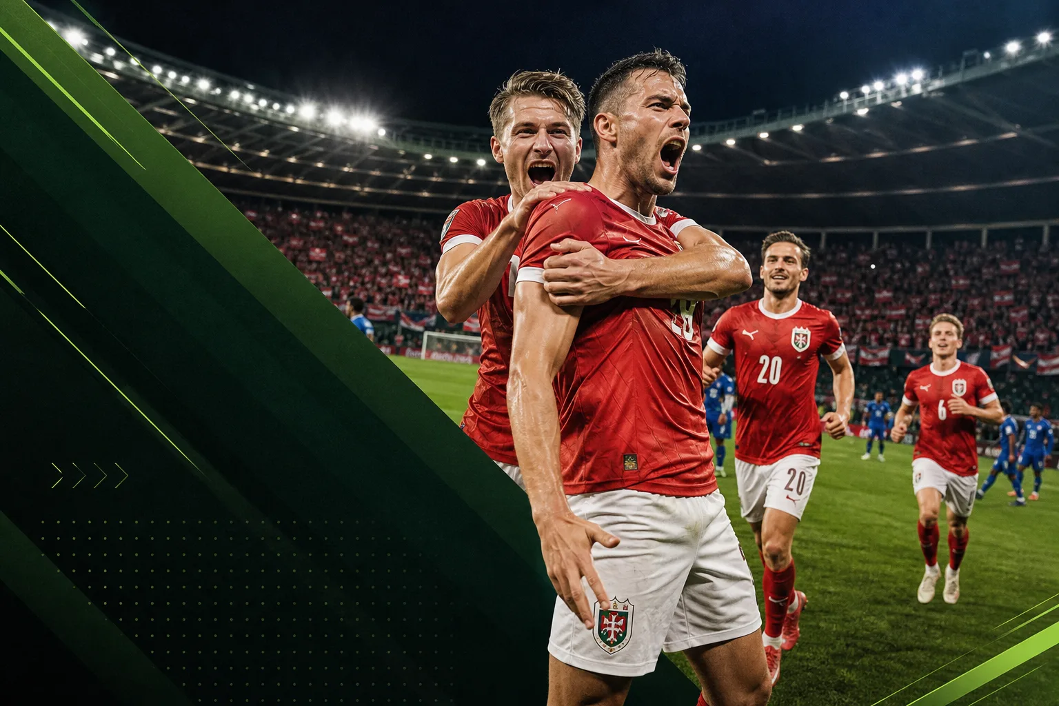 Titelbild: Österreich schlägt Kosovo 3:1 im Ernst‑Happel‑Stadion