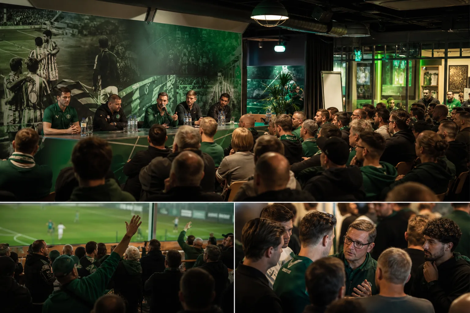 Titelbild: Rapid‑Stammtisch in Hütteldorf: Klub und Fans im Dialog