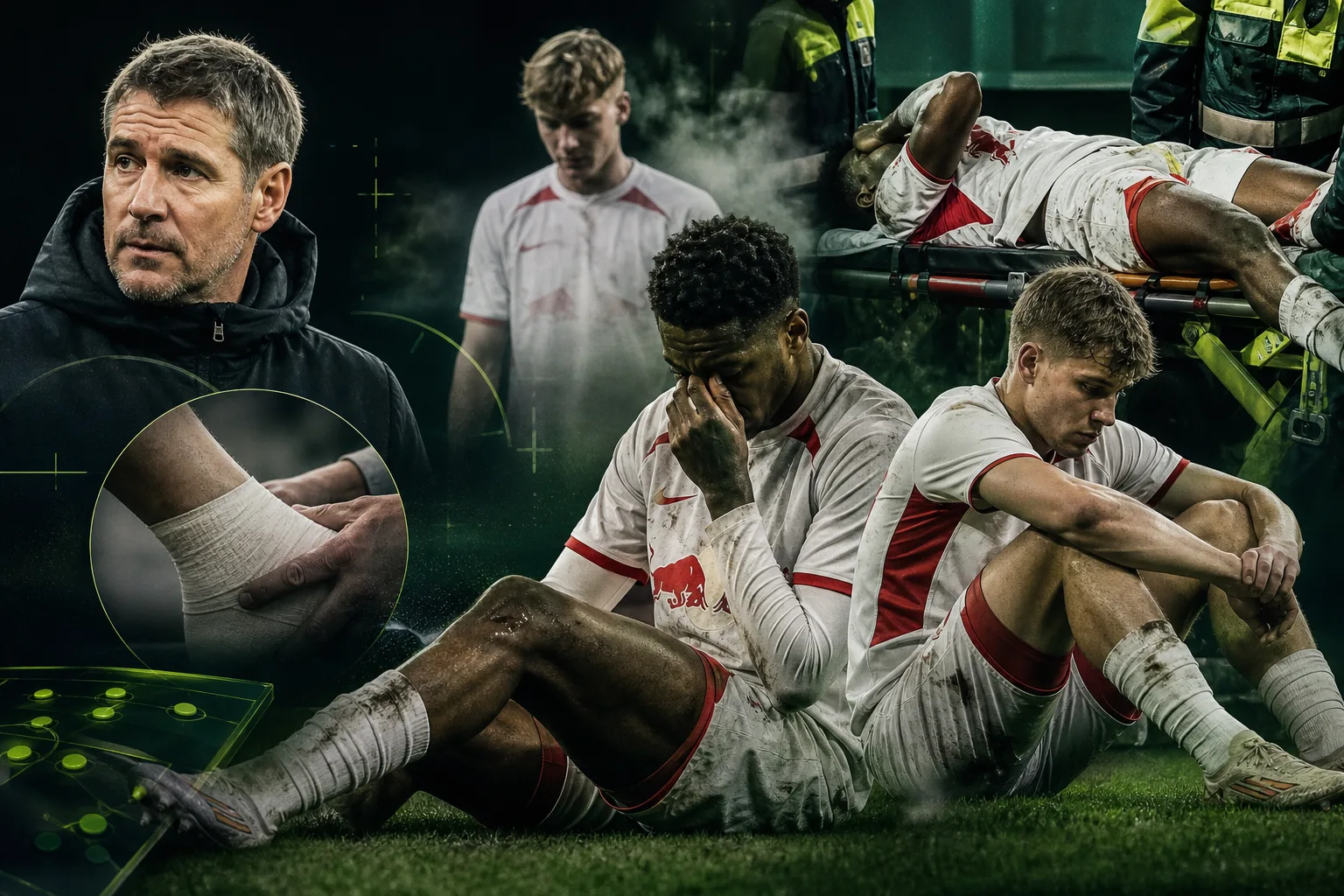 Titelbild: Vier Verletzte bei Red Bull Salzburg: Omoregie operiert, Veratschnig fällt aus