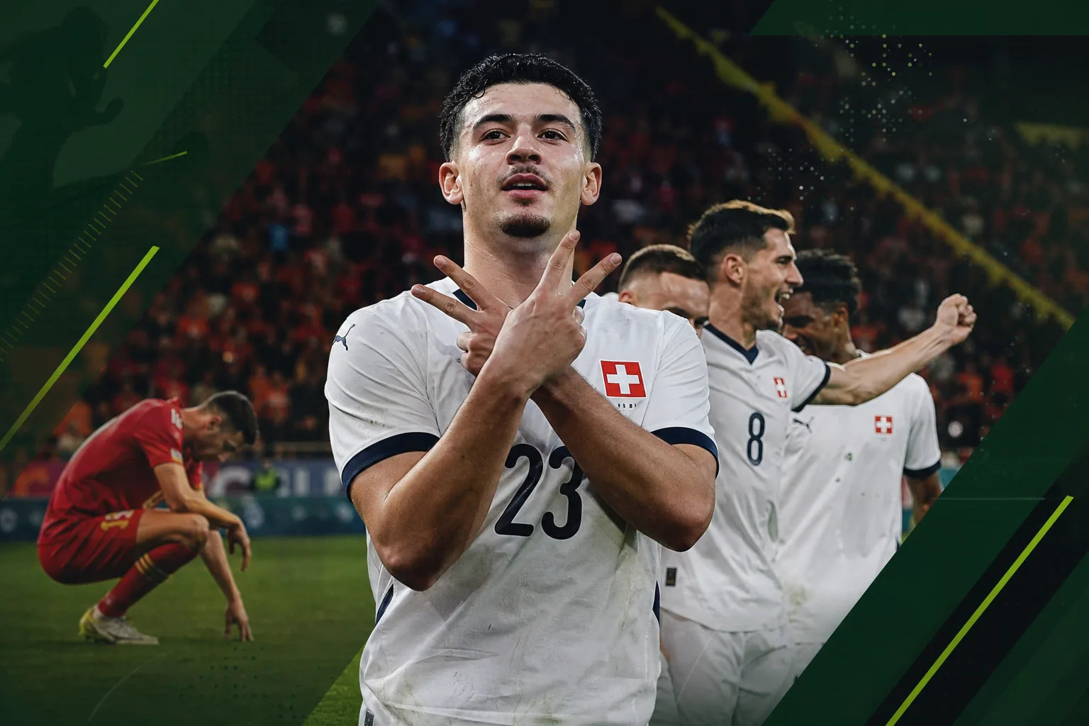Titelbild: Nations League: Schweiz siegt 3:0 in Skopje – Amdouni mit Doppelpack