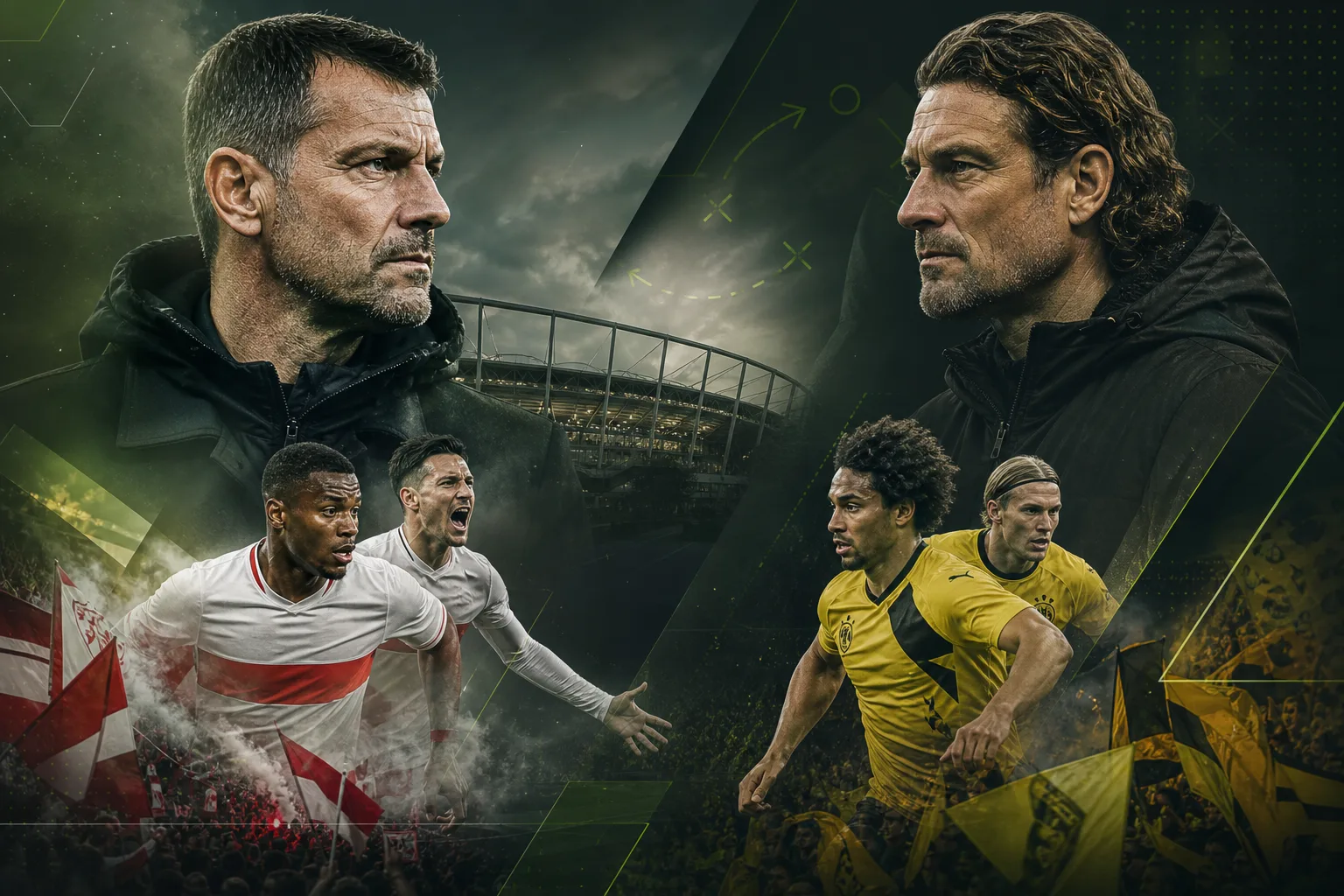 Titelbild: VfB Stuttgart gegen Borussia Dortmund: Wer behält im Traditionsduell die Nerven?